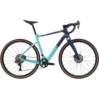 Bicicletta da Gravel BIANCHI ARCADEX Shimano GRX 815 DI2 40 Denti Oro/Blu 2021 0